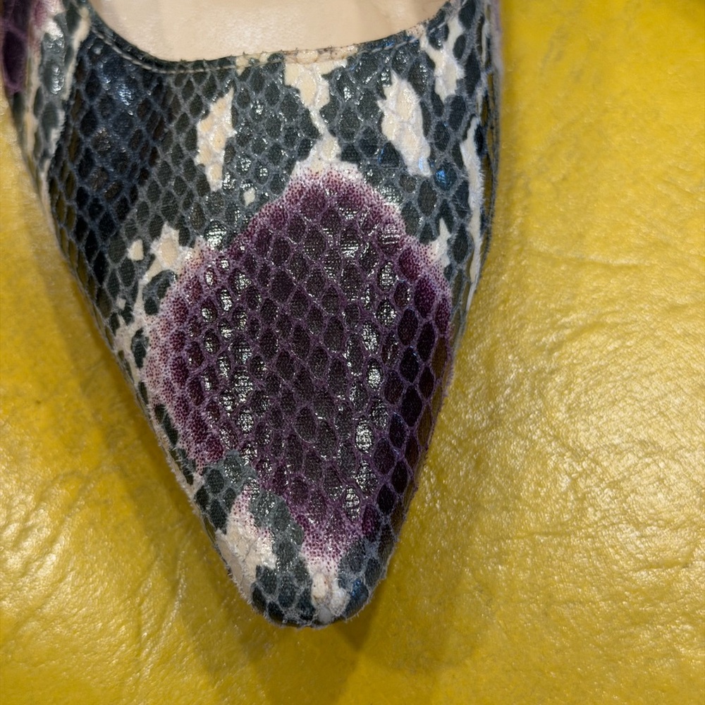 Multicolor Snakeskin Pattern Heels - image 3